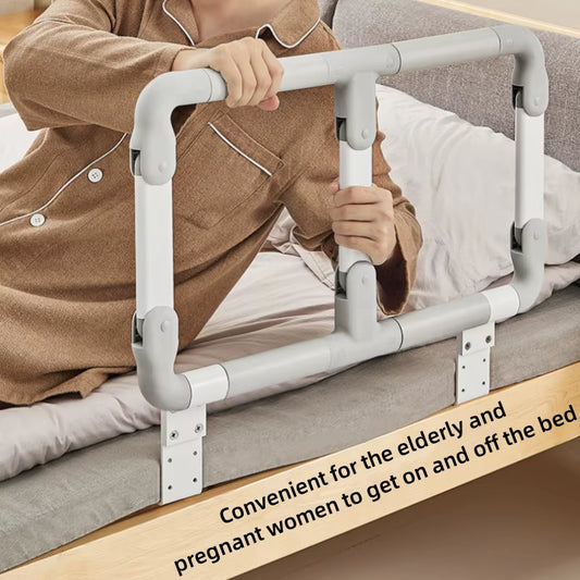 Barre d’Appui de Lit Pliable Réglable Antichute pour Seniors et Femmes Enceintes