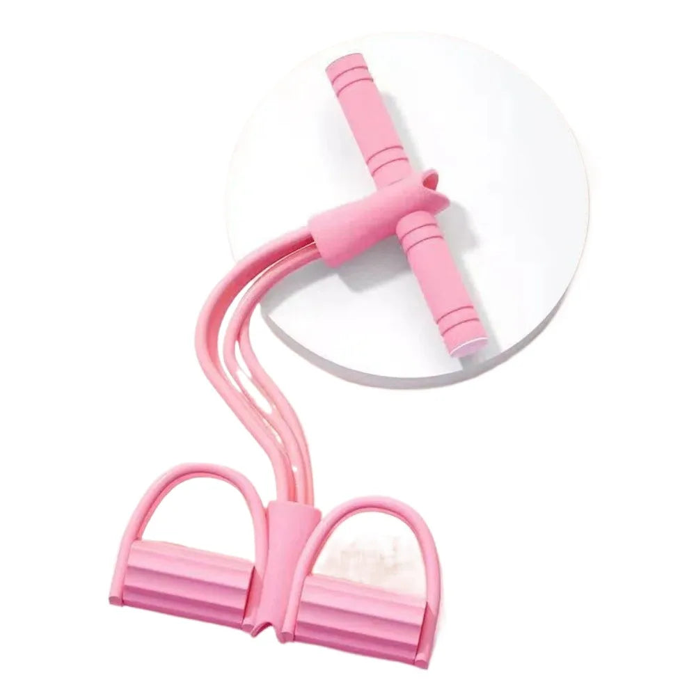 Kit de 6 Bandes de Résistance avec Pédalier – Élastiques de Fitness à Domicile pour Abdos, Bras, Épaules et Yoga