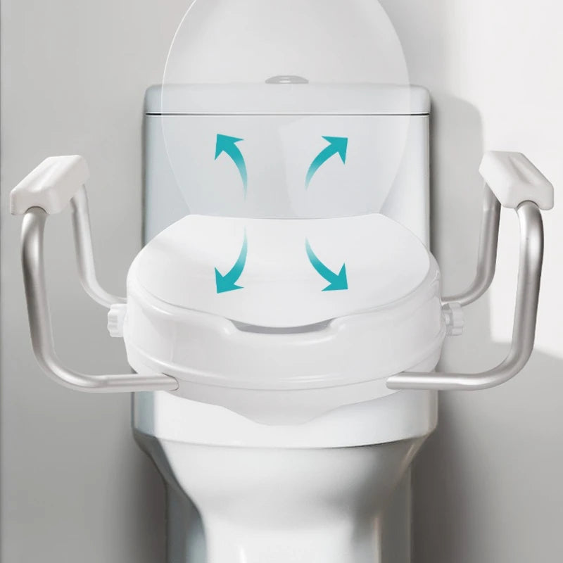 Rehausseur de WC Médical – Aide à l’Assise et au Relèvement pour Personnes à Mobilité Réduite