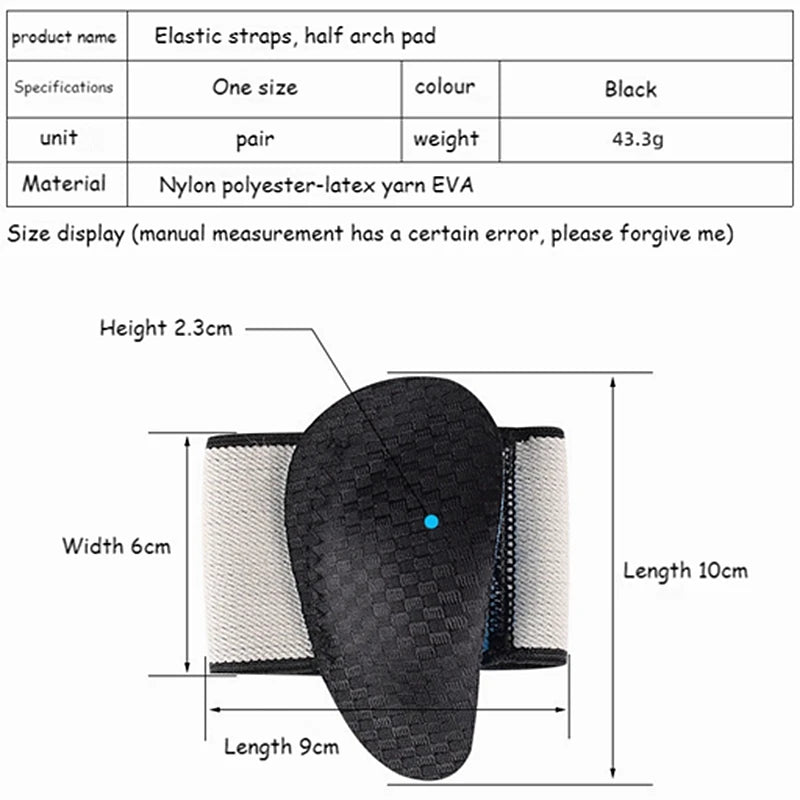 1 Paire de Semelles Orthopédiques avec Soutien de Voûte Plantaire pour Pieds Plats – Correction du Valgus et Confort Sportif
