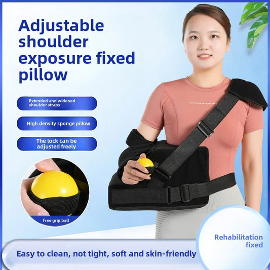 Coussin d’Abduction d’Épaule Réglable – Immobilisation et Soutien Médical après Fracture, Luxation ou Chirurgie de la Coiffe des Rotateurs