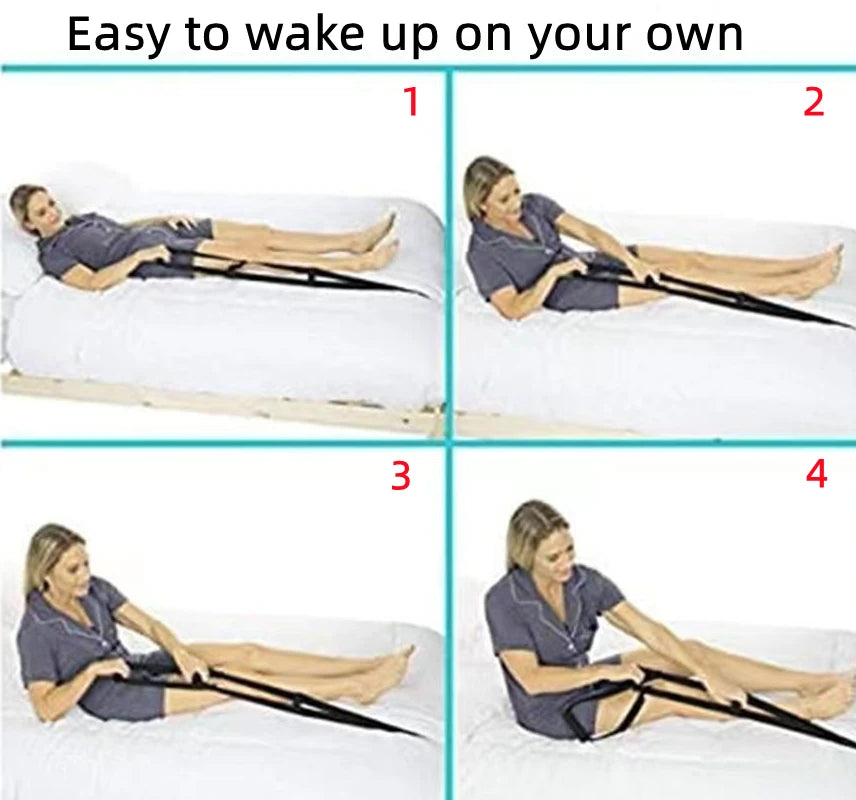 Elderly Get up Aid Disabled Get up Assist Belt Bed Ladder Assist Strap Pull up Sit up Wake up Rope Ladder with 6 Handrails