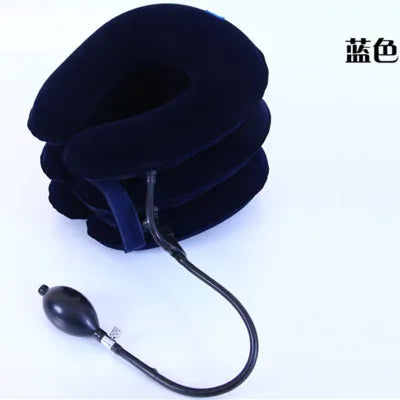 Collier Cervical Gonflable à 3 Couches – Traction Douce et Soulagement des Douleurs Cervicales