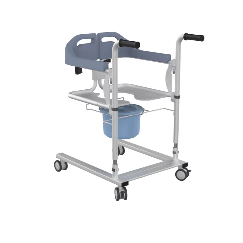 Disabled Elderly Moving Wheelchair Manual Transfer Machine Lifting Chair Hydraulic Power Height Adjustable