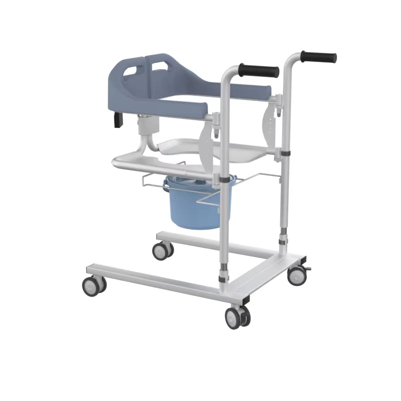 Disabled Elderly Moving Wheelchair Manual Transfer Machine Lifting Chair Hydraulic Power Height Adjustable