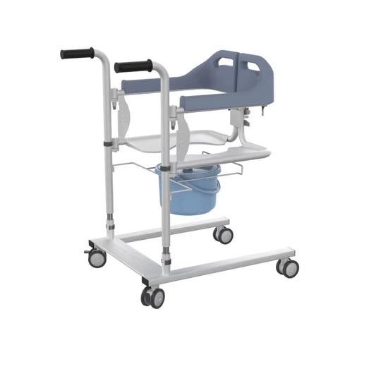 Disabled Elderly Moving Wheelchair Manual Transfer Machine Lifting Chair Hydraulic Power Height Adjustable