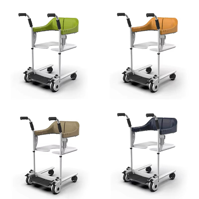 Lightweight Convenient Health Care Adjustable Folding Commode Chair for Elderly Disabled People