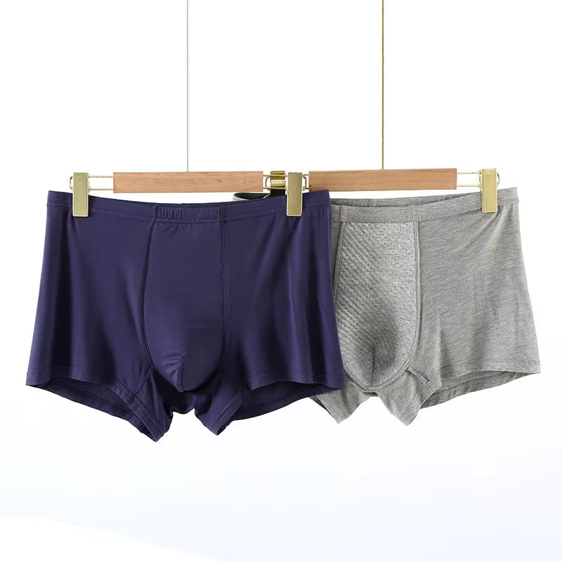 Sous-vêtement Homme Anti-Fuites – Boxer Haute Taille Lavable pour Incontinence Légère à Modérée