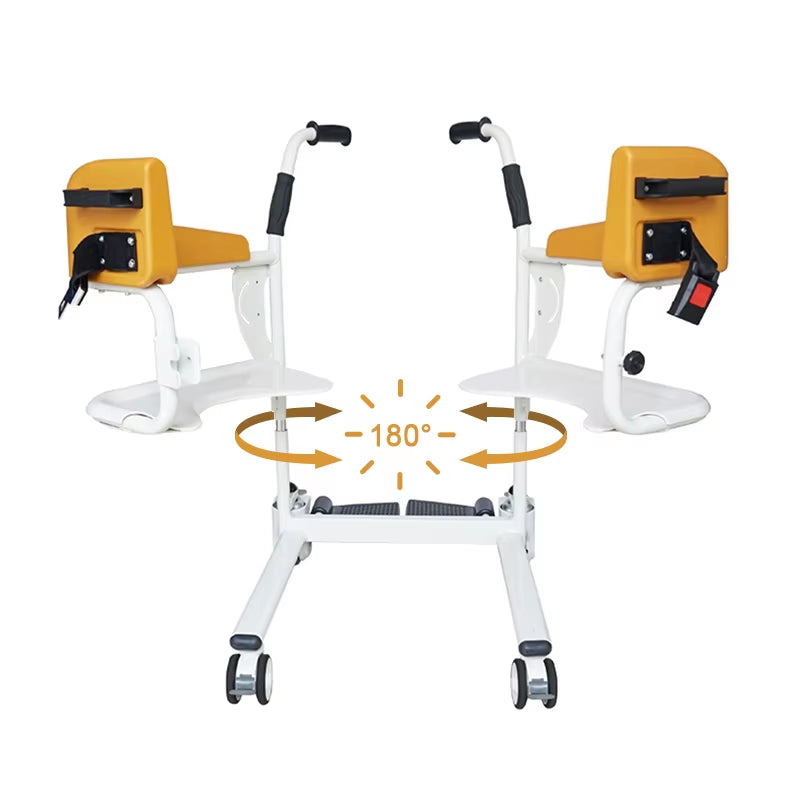 Lightweight Convenient Health Care Adjustable Folding Commode Chair for Elderly Disabled People