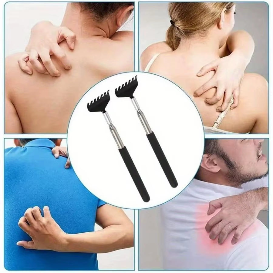 1PCS Adjustable Back Scratcher Steel Back Massage Telescopic anti Itch Claw Massager Back Massage for Elder Tickle Massage Stick