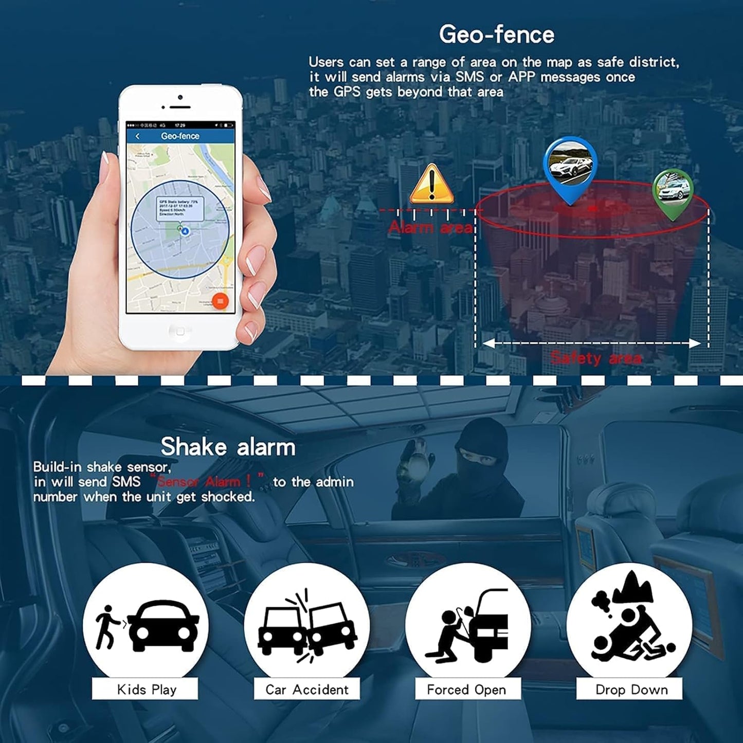 Traceur GPS Haute Précision – Antivol Véhicule : Suivez-le en Temps Réel, Sans Abonnement