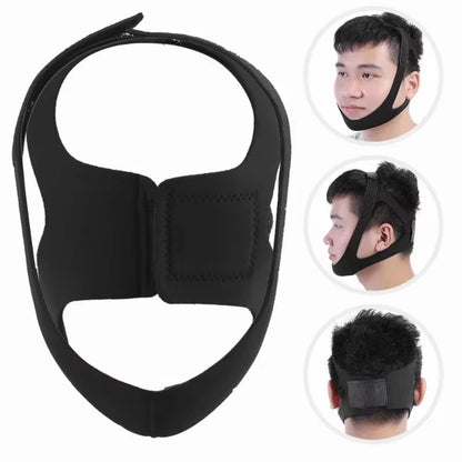 Adjustable anti Snoring Sleep Apnea Belt Triangular Headband Chin Jaw Support Strap Unisex Headband Neoprene Medical Health Care