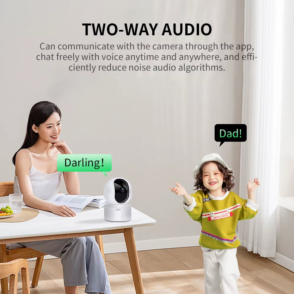 Caméra WiFi 4K intelligente 360° – Surveillez votre maison, vos enfants et vos proches en temps réel