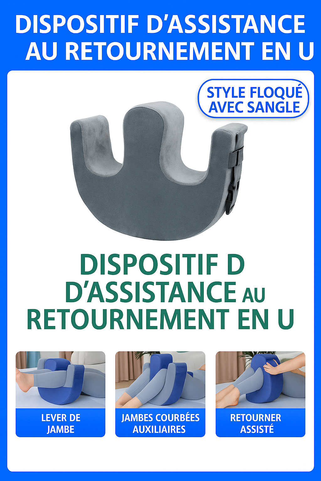 Coussin de Retournement pour Patients Alités – Aide au Nursing et Prévention des Escarres