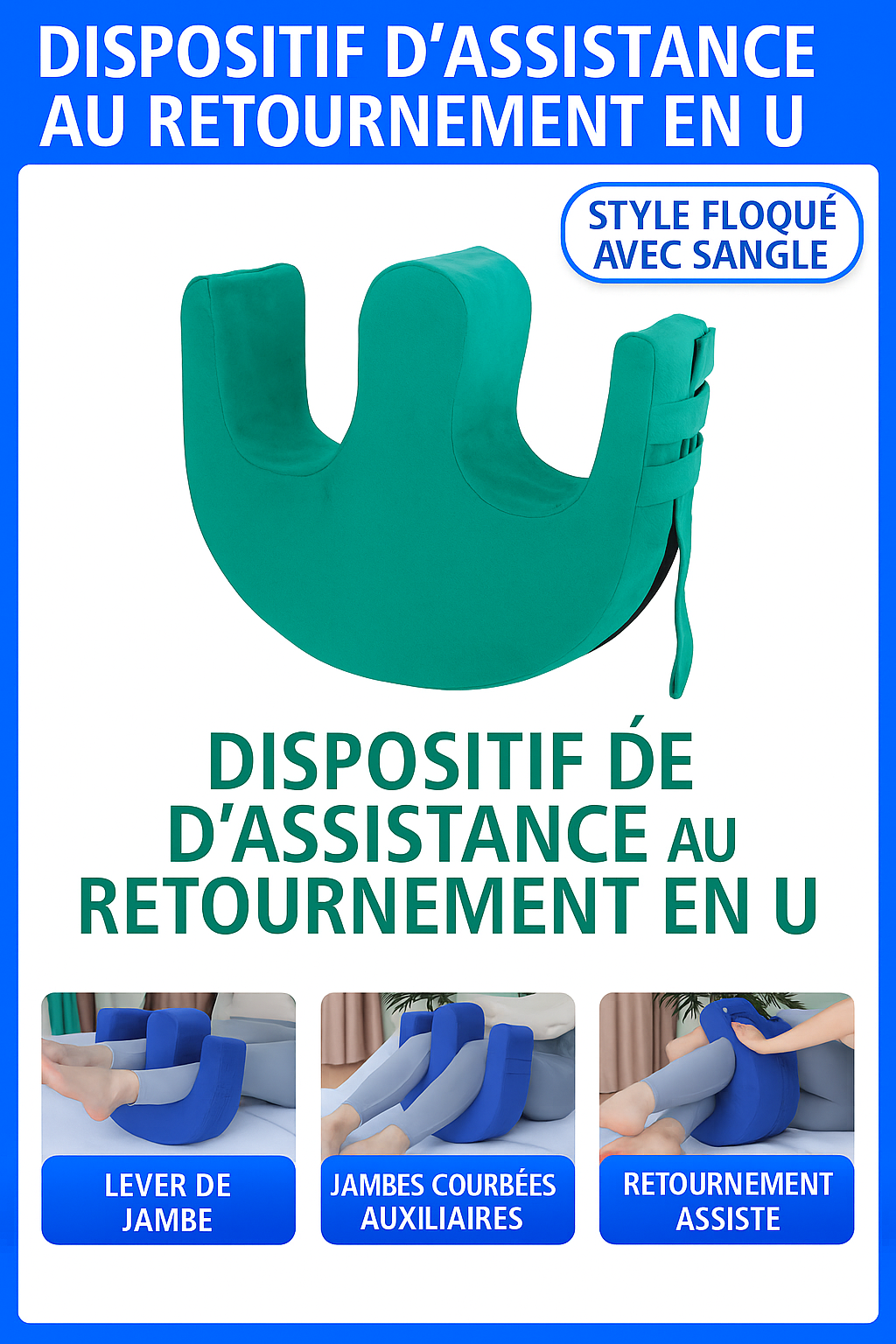 Coussin de Retournement pour Patients Alités – Aide au Nursing et Prévention des Escarres