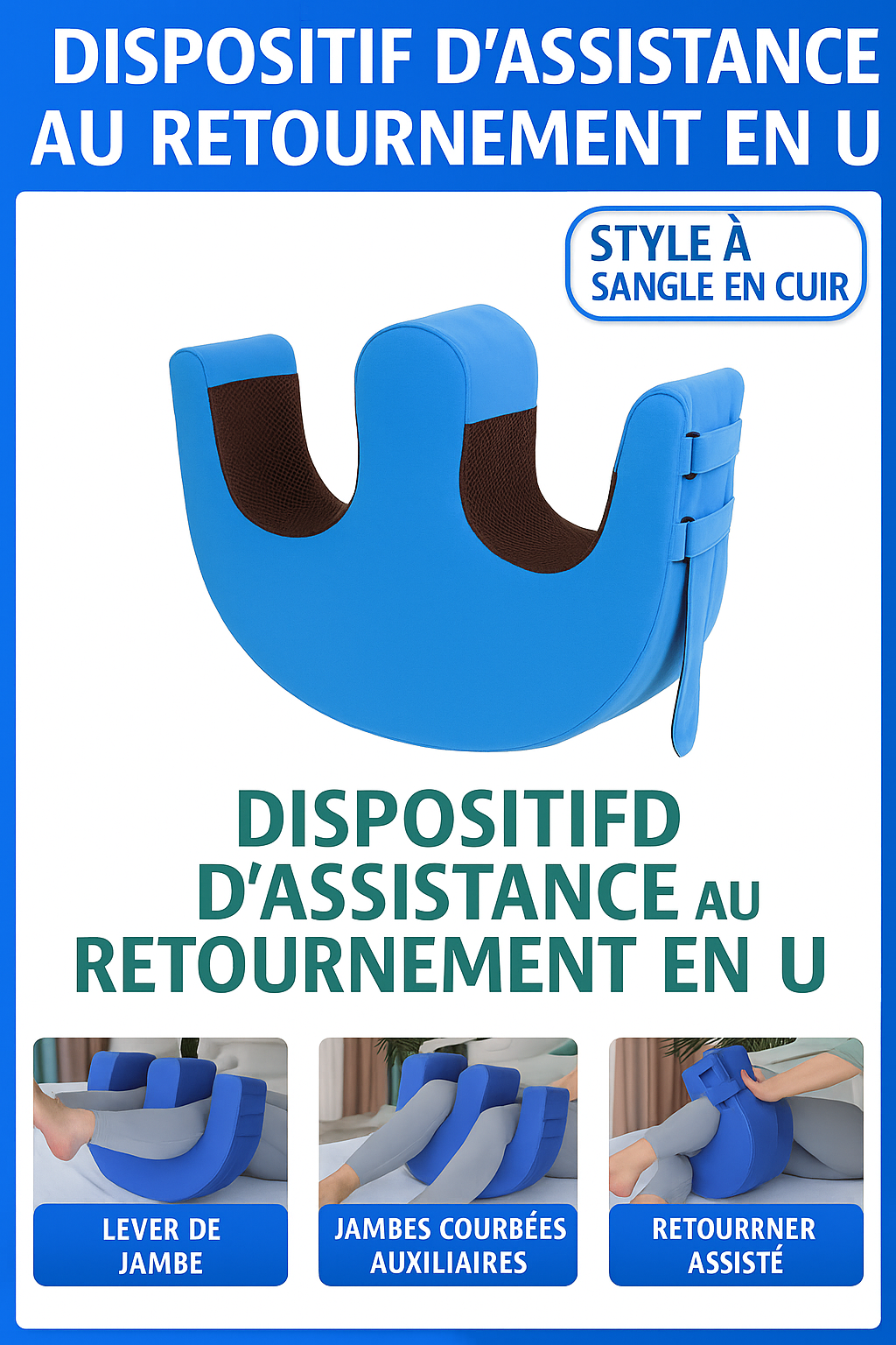 Coussin de Retournement pour Patients Alités – Aide au Nursing et Prévention des Escarres