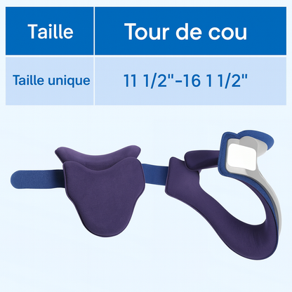 Collier de Traction Cervicale Ajustable – Soulagement des Douleurs du Cou