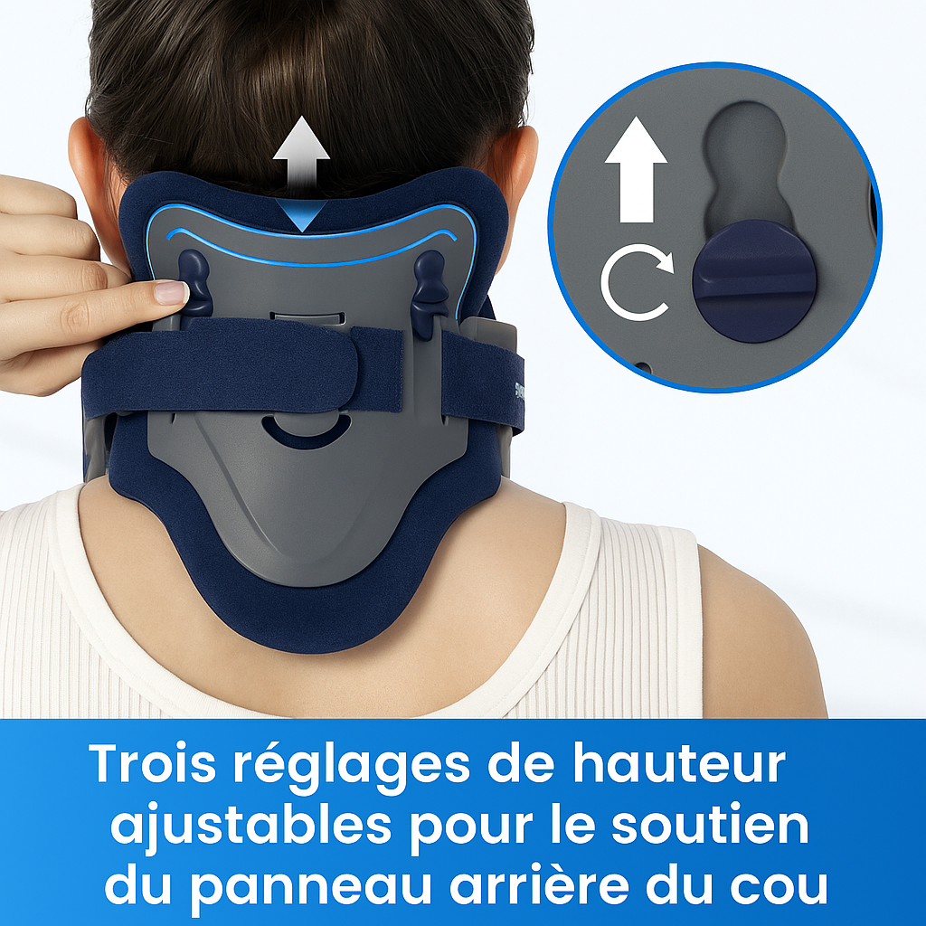 Collier de Traction Cervicale Ajustable – Soulagement des Douleurs du Cou
