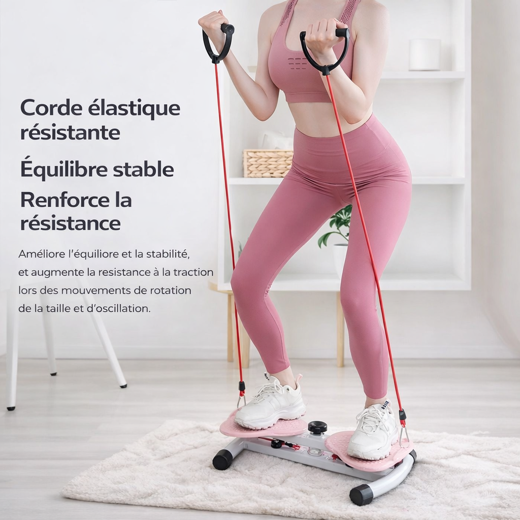 Disque de Rotation pour la Taille avec Massage des Pieds – Idéal pour Brûler les Graisses, Tonifier le Ventre et Affiner la Taille à la Maison