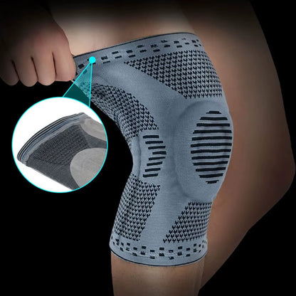 Genouillère Professionnelle de Compression – Soutien Médical avec Gel Rotulien et Renforts Latéraux