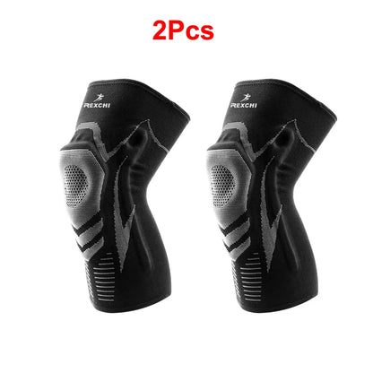 Genouillère de Compression Sportive – Avec Gel Rotulien et Renforts Latéraux pour Soulager les Douleurs Articulaires