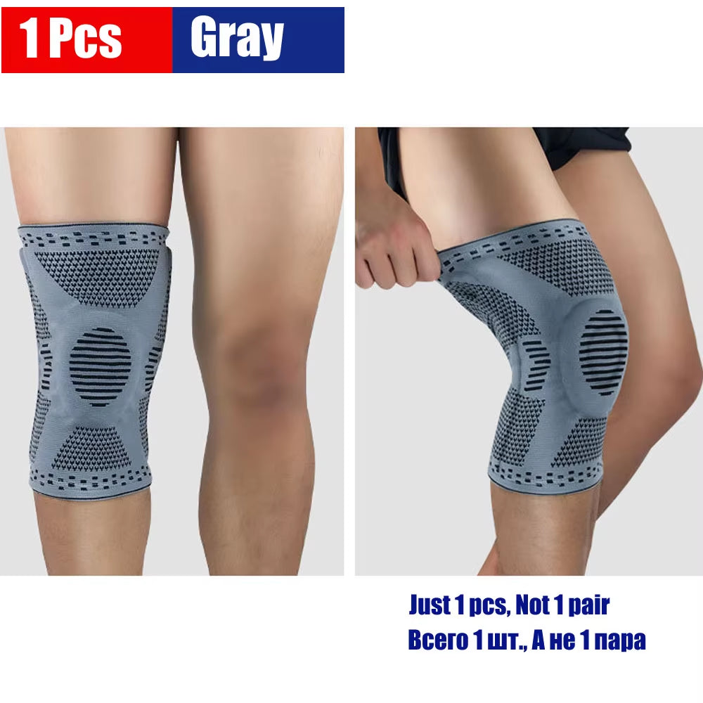 Genouillère Professionnelle de Compression – Soutien Médical avec Gel Rotulien et Renforts Latéraux