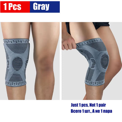 Genouillère Professionnelle de Compression – Soutien Médical avec Gel Rotulien et Renforts Latéraux