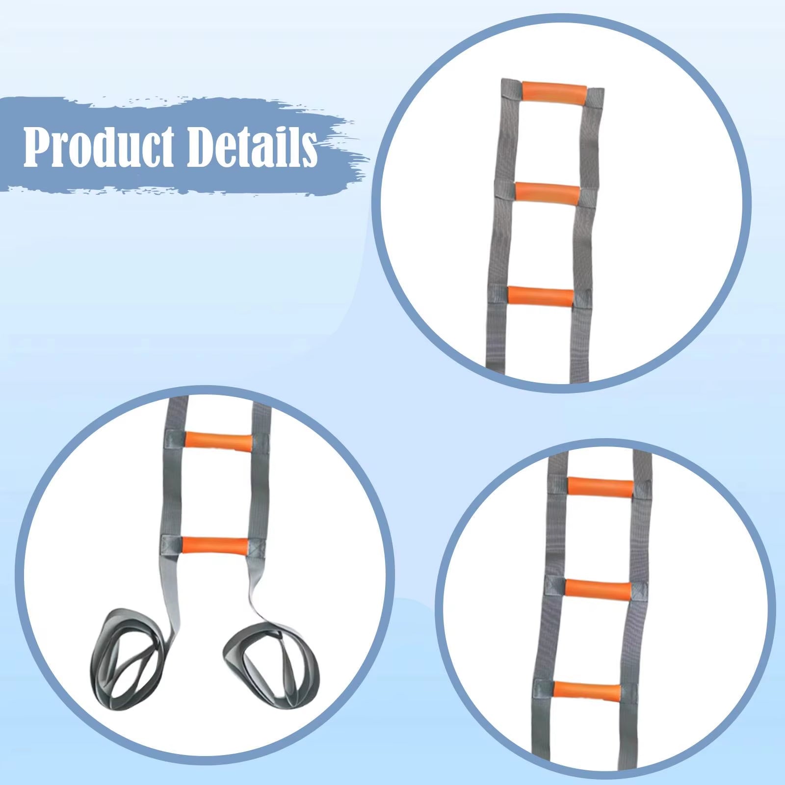 Bed Ladder Assist, Nonslip Handle Beds Assist Strap, Pull up Bed Rope for Elderly Adults, Bedridden, Household, Seniors, Sitting