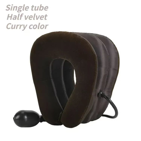 Collier Cervical Gonflable de Traction – Étirement Doux et Soulagement des Douleurs Cervicales