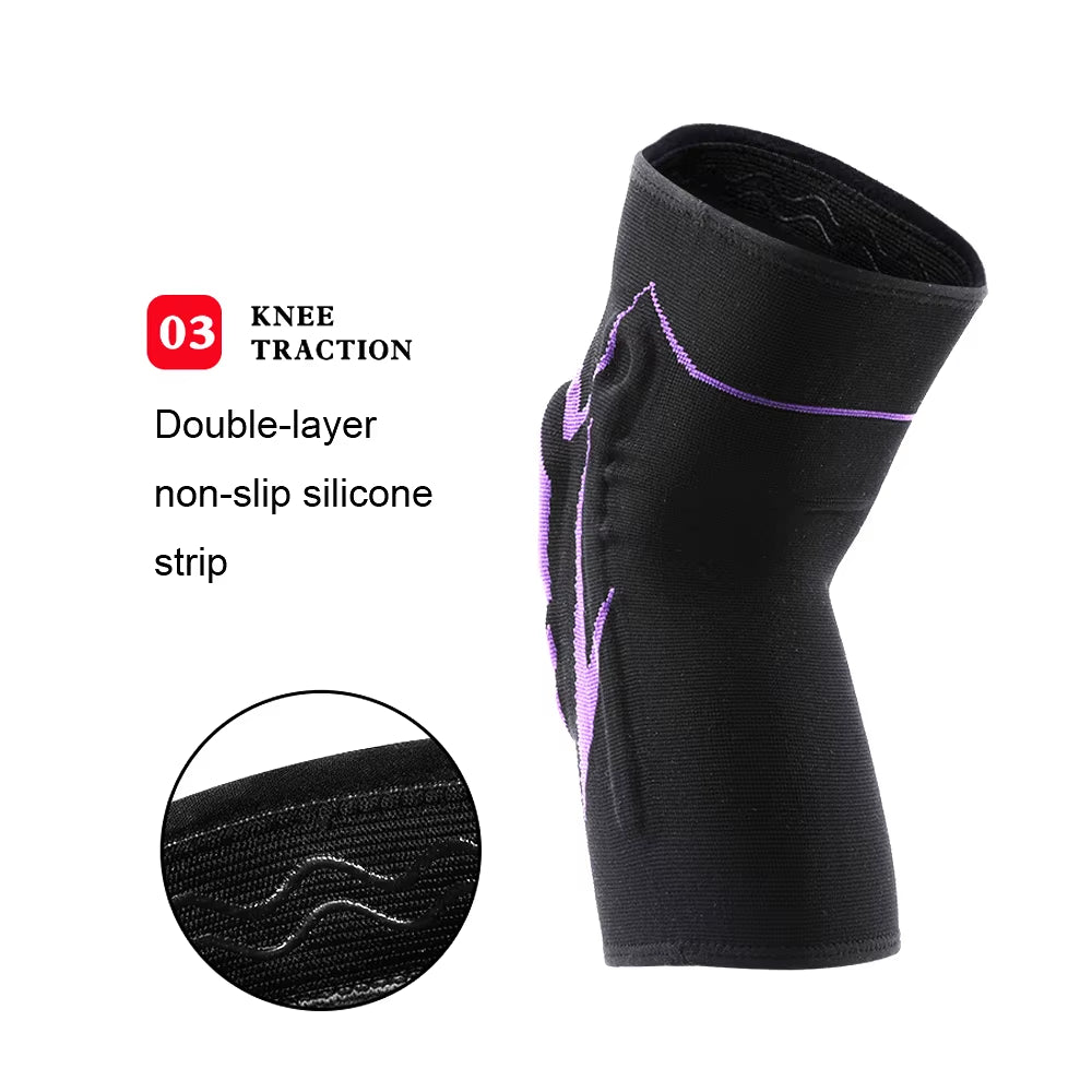 Genouillère de Compression Sportive – Avec Gel Rotulien et Renforts Latéraux pour Soulager les Douleurs Articulaires