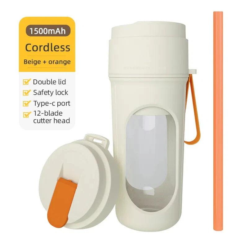 Blender Portable Haute Puissance – Smoothies Frais, Glace Pilée et Jus en Quelques Secondes