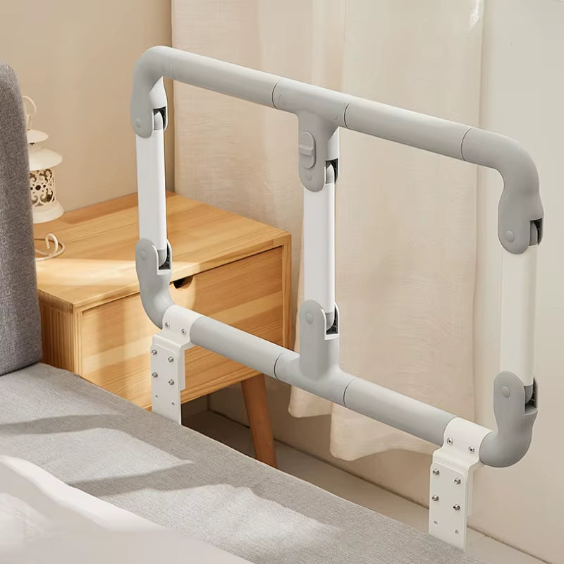 Barre d’Appui de Lit Pliable Réglable Antichute pour Seniors et Femmes Enceintes