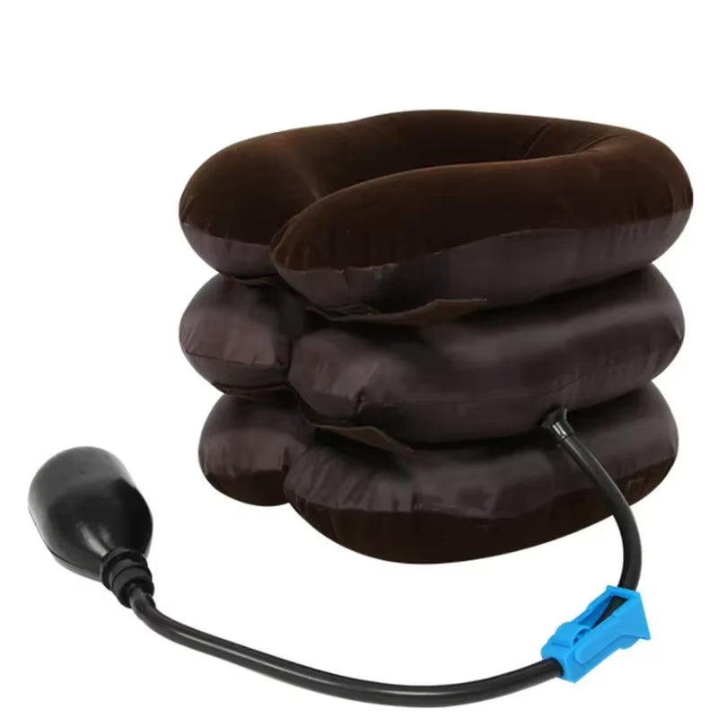 Collier Cervical Gonflable de Traction – Étirement Doux et Soulagement des Douleurs Cervicales