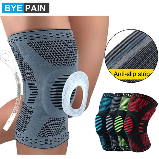 Genouillère Professionnelle de Compression – Soutien Médical avec Gel Rotulien et Renforts Latéraux