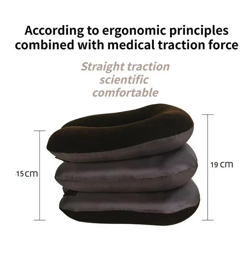 Collier Cervical Gonflable de Traction – Étirement Doux et Soulagement des Douleurs Cervicales