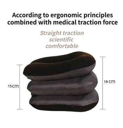 Collier Cervical Gonflable de Traction – Étirement Doux et Soulagement des Douleurs Cervicales