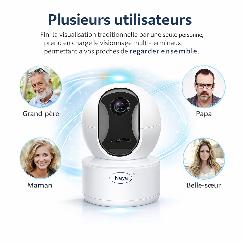 Caméra WiFi 4K intelligente 360° – Surveillez votre maison, vos enfants et vos proches en temps réel