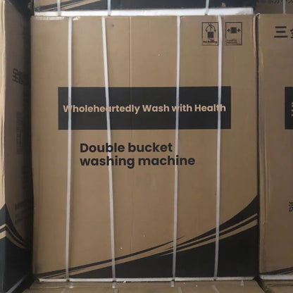 Machine à Laver Double Bac 15 kg – Lavage + Essorage Rapide, Grande Capacité avec Cuve en Acier Résistant