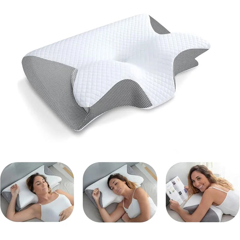 Oreiller Orthopédique Cervical – Soutien Contour Mémoire de Forme pour un Sommeil Réparateur