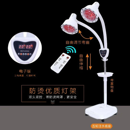 Lampe de Chaleur Infrarouge avec Support – Idéale pour Physiothérapie, Massage et Bien-Être