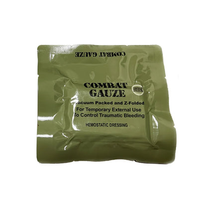 Gaze Hémostatique au Kaolin Z-Fold – Pansement d’Urgence pour Hémorragies, Kit IFAK Médical