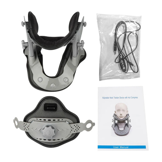Revolutionary Medical Cervical Traction Device - Inflatable Neck Collar for Effective Spine Relaxation and Pain Relief
