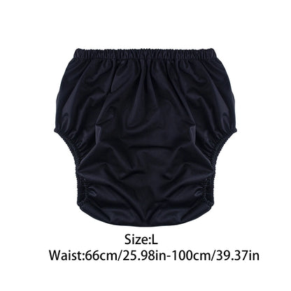 1Pc Solid Color Waterproof Iaper for Adults Washable Reusable Diaper Care Pants Leak-Proof Pants Waterproof Eldly Diaper Cover