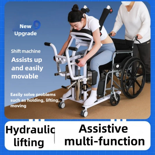 Chaise de Transfert Multifonction – Aide au Déplacement et à l’Hygiène des Personnes à mobilité réduite