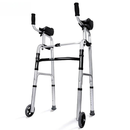 ‌Déambulateur en Aluminium Réglable et Pliable – Aide à la Marche et Rééducation pour Seniors