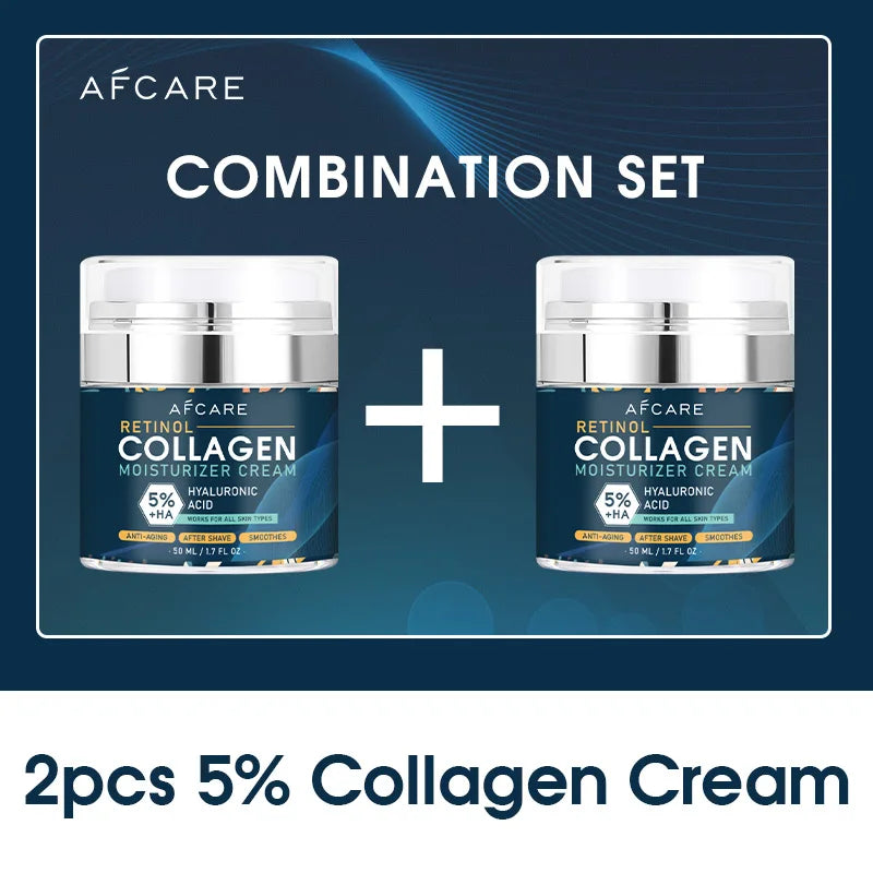 Crème Anti-Âge Collagène 8% – Hydratation Profonde, Réduction des Rides, Peau Ferme et Éclatante