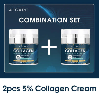 Crème Anti-Âge Collagène 8% – Hydratation Profonde, Réduction des Rides, Peau Ferme et Éclatante