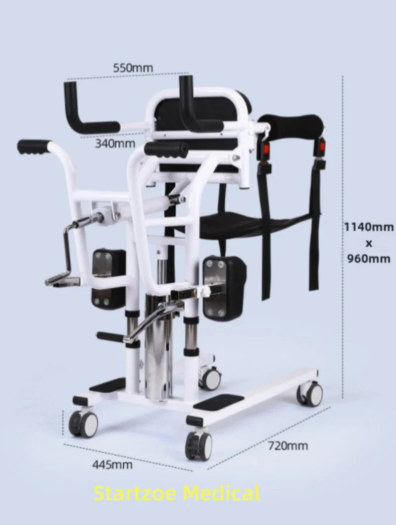 Chaise de Transfert Multifonction – Aide au Déplacement et à l’Hygiène des Personnes à mobilité réduite