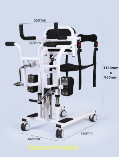 Chaise de Transfert Multifonction – Aide au Déplacement et à l’Hygiène des Personnes à mobilité réduite