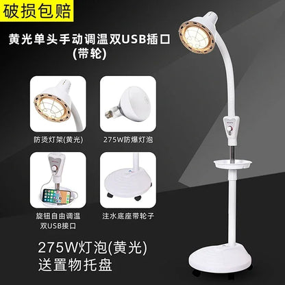 Lampe de Chaleur Infrarouge avec Support – Idéale pour Physiothérapie, Massage et Bien-Être